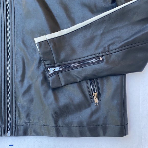 G by GUESS Calabasas Faux-Leather Moto Jacket SZ M - Picture 8 of 11